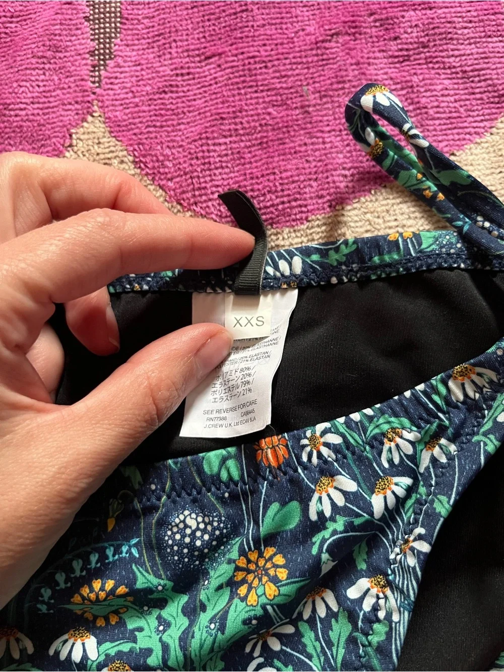 J.Crew Hipster String Bikini Bottom in Liberty® London Floral Fabric
